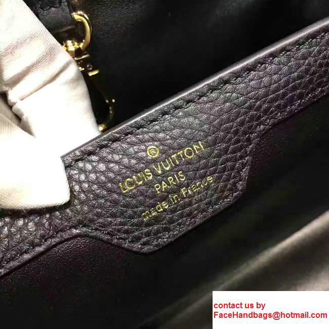 Louis Vuitton Capucines BB Monogram Beaded Flowers Small Bag M54310 Black2017