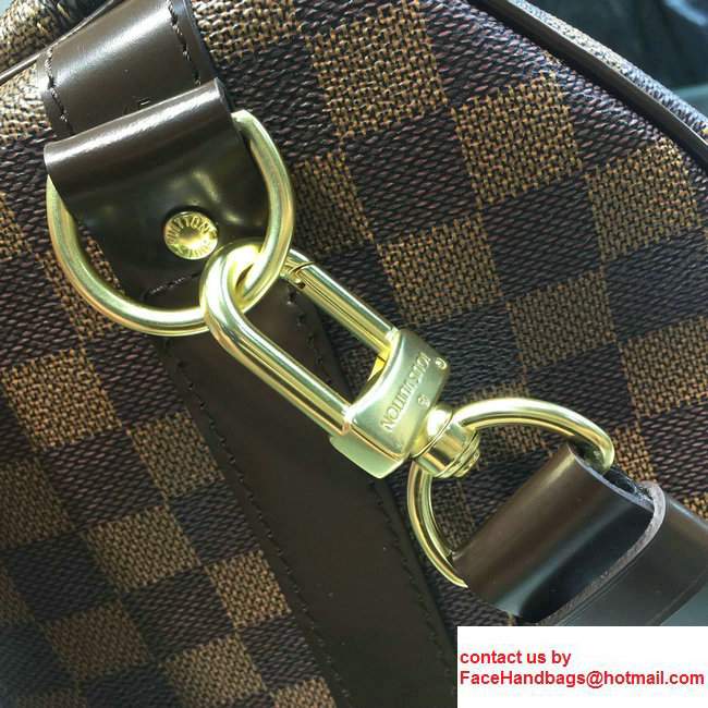 Louis Vuitton Damier Ebene Canvas Keepall 45 N41428 in original leather - Click Image to Close