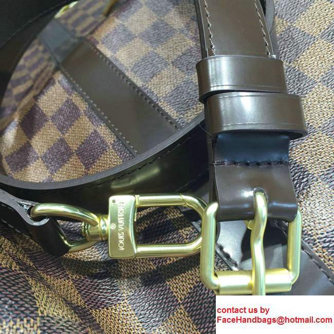Louis Vuitton Damier Ebene Canvas Keepall 45 N41428 in original leather - Click Image to Close