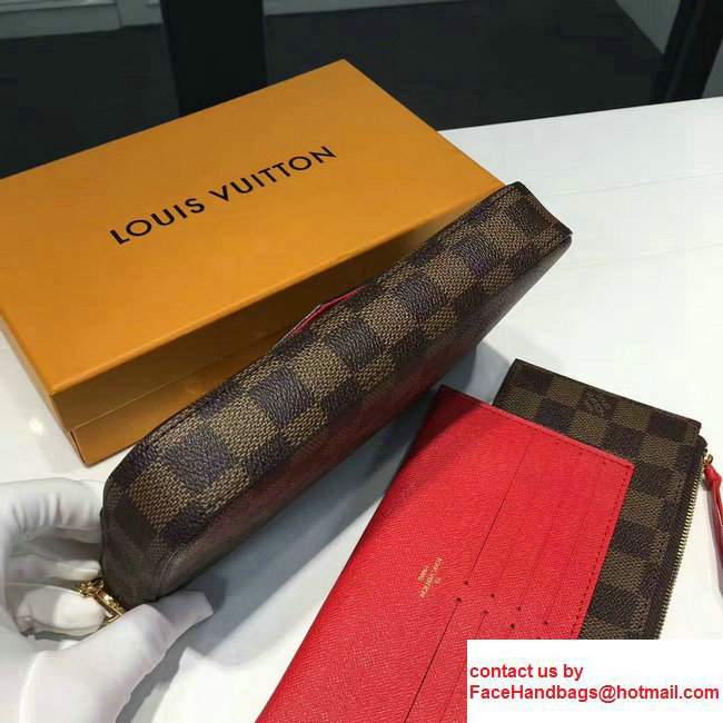 Louis Vuitton Damier Ebene Canvas Pochette Felicie Bag N63032 - Click Image to Close