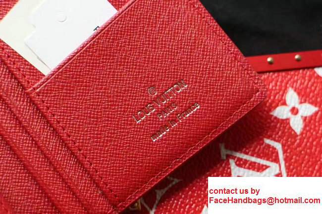 Louis Vuitton EPI Leather Supreme Brazza Wallet Red 2017