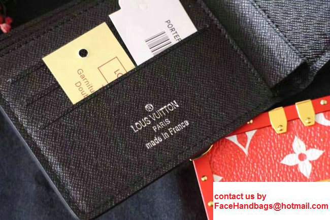 Louis Vuitton EPI Leather Supreme Multiple Wallet Black 2017 - Click Image to Close