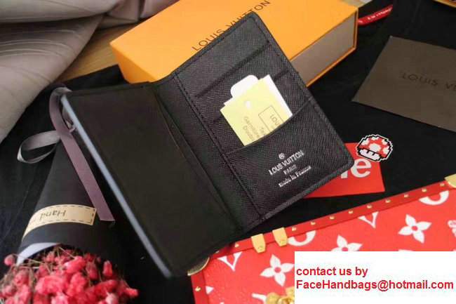 Louis Vuitton EPI Leather Supreme Pocket Organizer Wallet Black 2017 - Click Image to Close