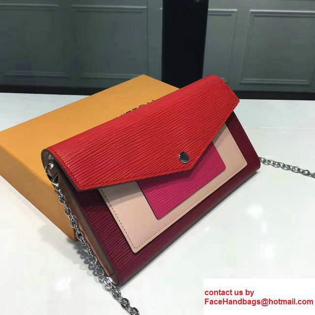 Louis Vuitton Epi Leather Chain Wallet Bag M62252 2017 - Click Image to Close