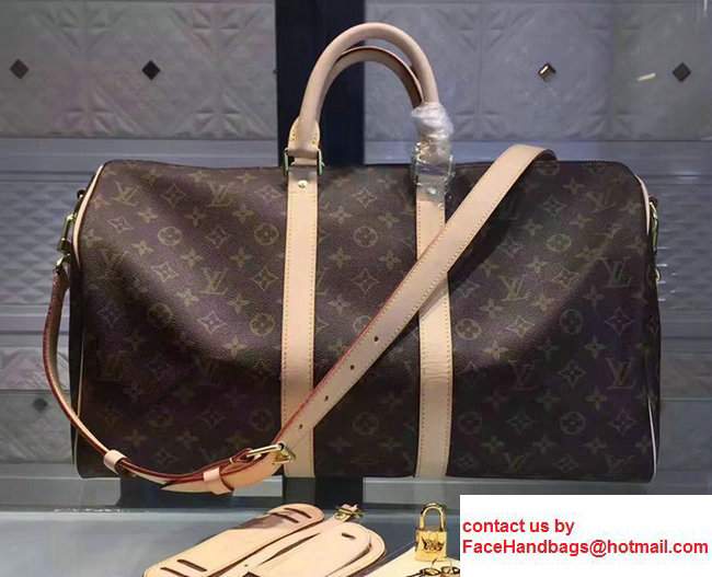 Louis Vuitton Monogram Canvas Keepall 45 with Shoulder Strap M41418 - Click Image to Close