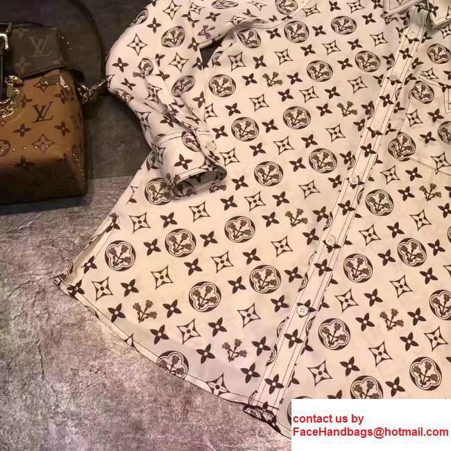 Louis Vuitton Monogram Printed Classic Shirt 2017 - Click Image to Close