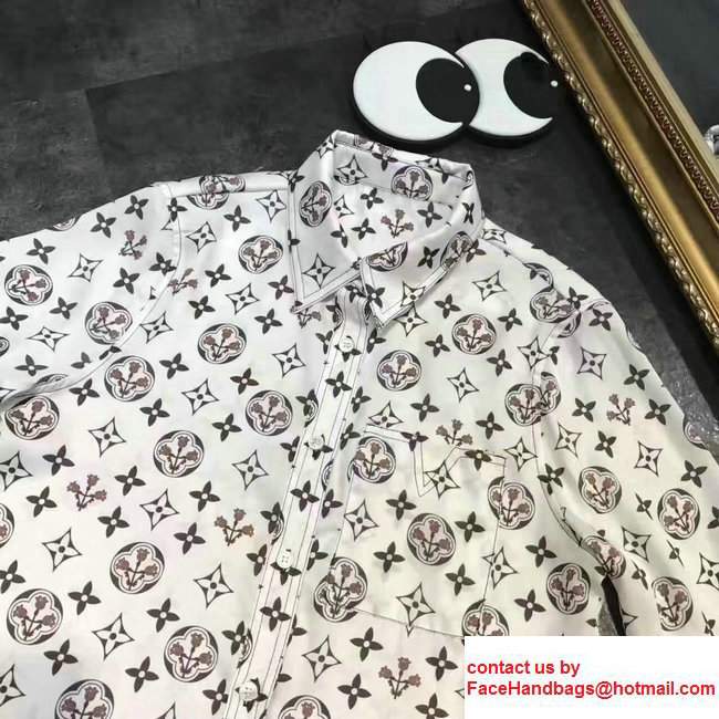 Louis Vuitton Monogram Printed Classic Shirt 2017