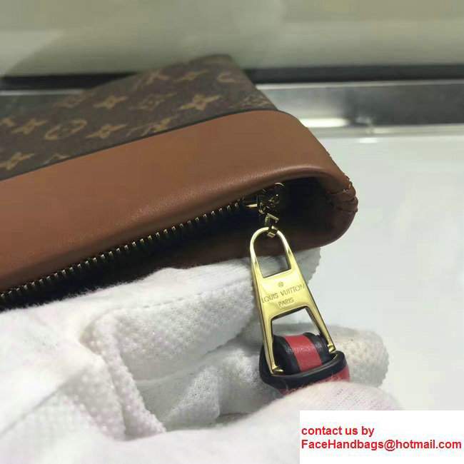 Louis Vuitton Pochette Tuileries Clutch Pouch Bag M64035 Brown 2017 - Click Image to Close