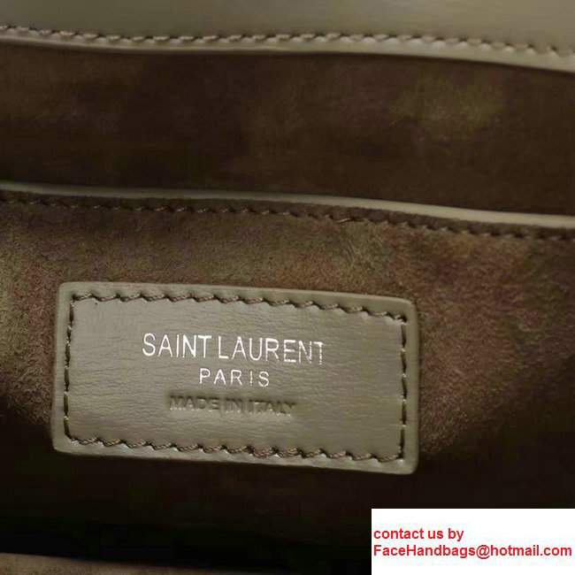 Saint Laurent Medium Sunset Monogram Flap Front Bag in Grained Leather449453 Army 2017