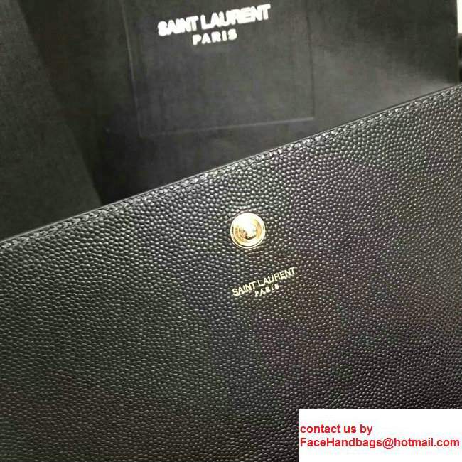 Saint Laurent Star Embellished Logo Classic Monogram Satchel Chain Shoulder Bag 447933 Black 2017 - Click Image to Close