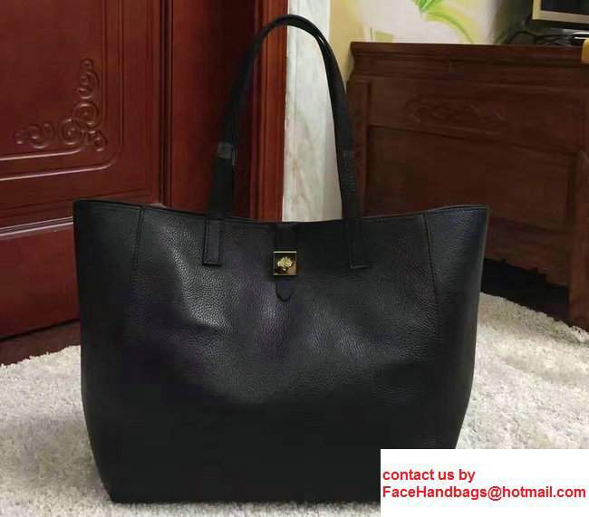 Mulberry Soft Small Grain Tessie Tote Bag Black Mulberry Soft Small Grain Tessie Tote Bag Black