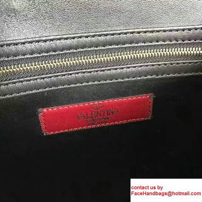Valentino Cabana Medium Top Handle Bag Black 2017 - Click Image to Close