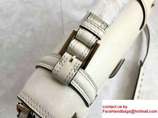 Valentino Cabana Medium Top Handle Bag White 2017 - Click Image to Close