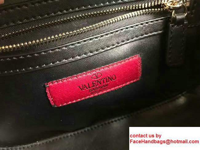 Valentino Calfskin Link Chain Cross Body Bag Black 2017 - Click Image to Close