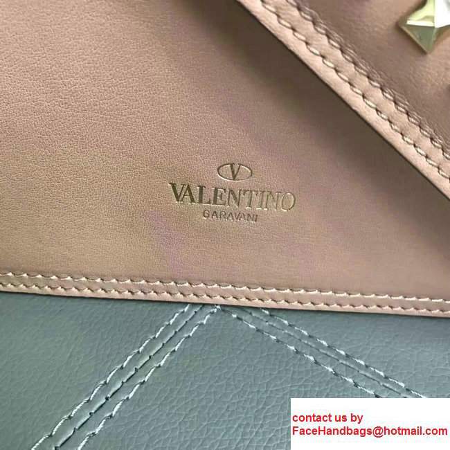 Valentino Cavana Mini Calfskin Shoulder Bag Apricot2017