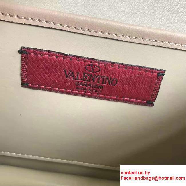 Valentino Cavana Mini Calfskin Shoulder Bag Apricot2017 - Click Image to Close