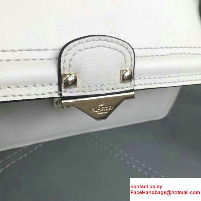Valentino Cavana Mini Calfskin Shoulder Bag Ivory 2017 - Click Image to Close