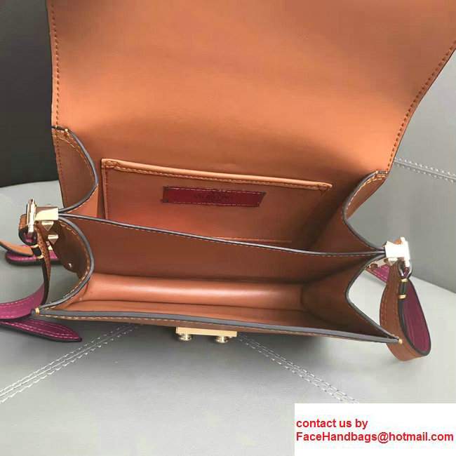Valentino Cavana Mini Calfskin Shoulder Bag Khaki 2017