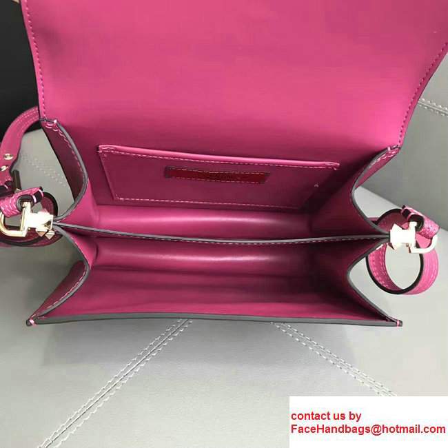Valentino Cavana Mini Calfskin Shoulder Bag Pink 2017 - Click Image to Close