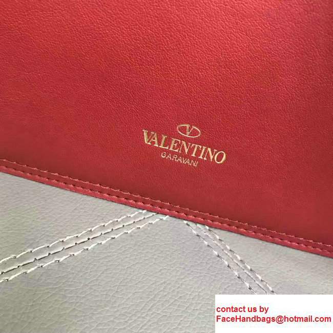 Valentino Cavana Mini Calfskin Shoulder Bag Red 2017