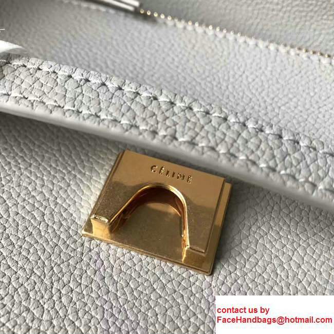 Celine Belt Tote Mini Bag in Original Clemence Leather Grey