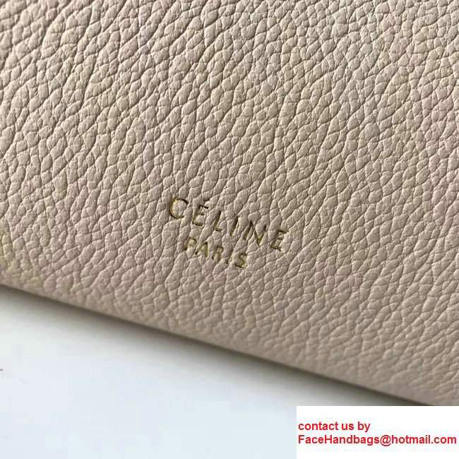 Celine Belt Tote Mini Bag in Original Clemence Leather Ice Cream