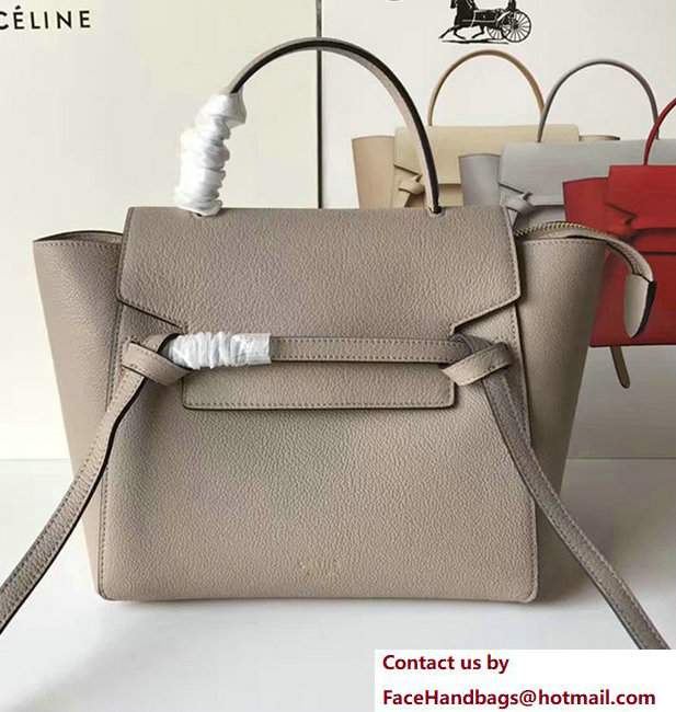 Celine Belt Tote Mini Bag in Original Clemence Leather Lotus Pink - Click Image to Close