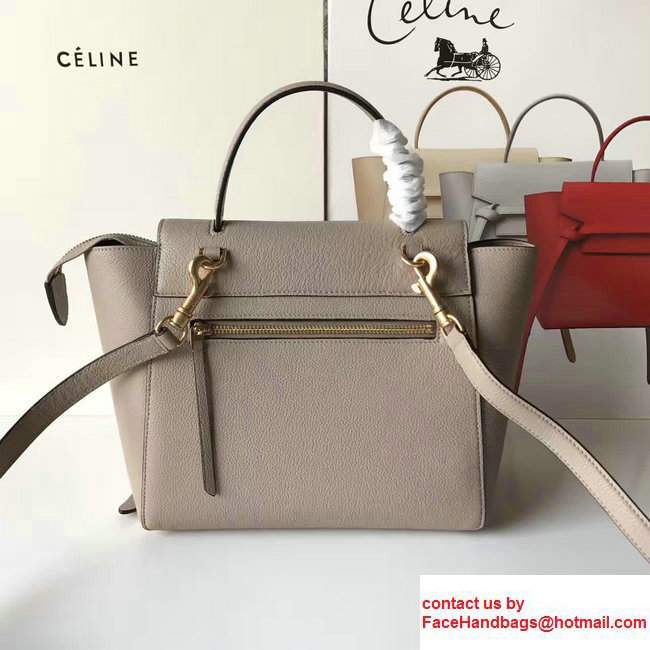 Celine Belt Tote Mini Bag in Original Clemence Leather Lotus Pink