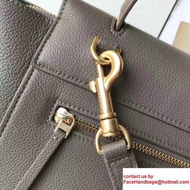 Celine Belt Tote Mini Bag in Original Clemence Leather Olive - Click Image to Close