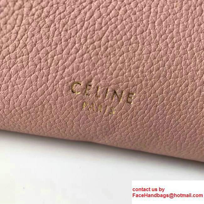 Celine Belt Tote Mini Bag in Original Clemence Leather Pink