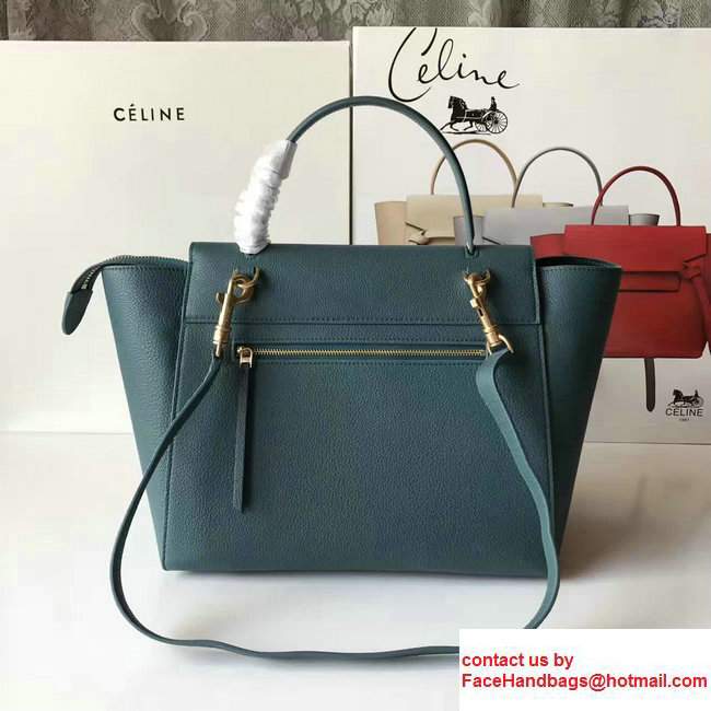 Celine Belt Tote Small Bag in Original Clemence Leather Ice Green - Click Image to Close