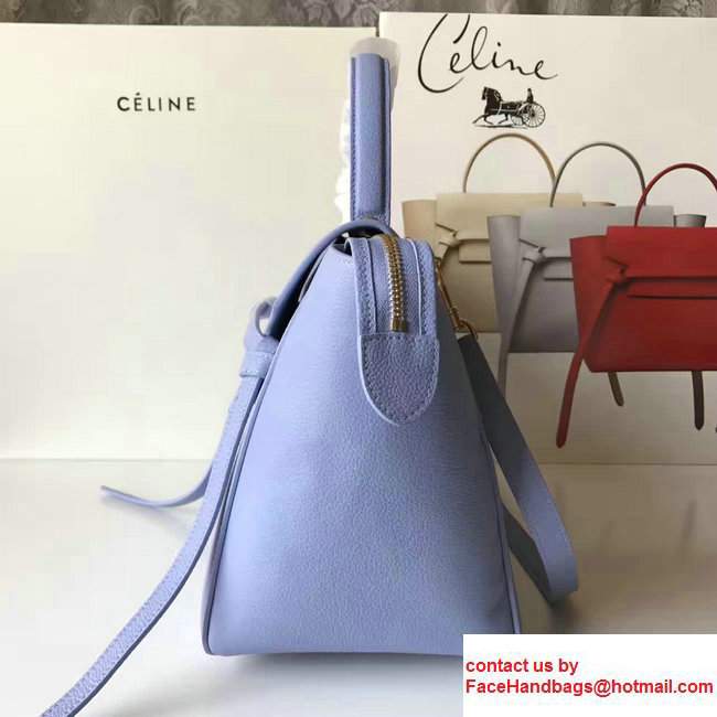 Celine Belt Tote Small Bag in Original Clemence Leather Light Blue - Click Image to Close