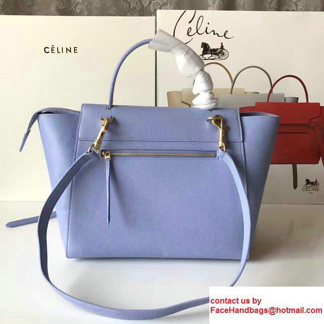 Celine Belt Tote Small Bag in Original Clemence Leather Light Blue - Click Image to Close