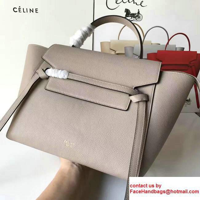 Celine Belt Tote Small Bag in Original Clemence Leather Lotus Pink