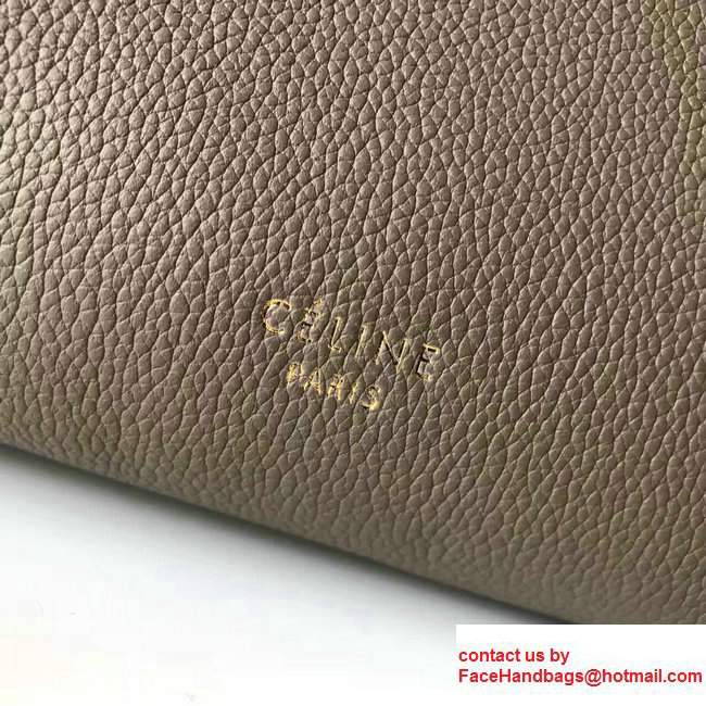 Celine Belt Tote Small Bag in Original Clemence Leather Olive