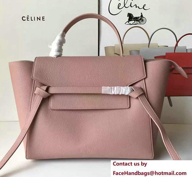 Celine Belt Tote Small Bag in Original Clemence Leather Pink - Click Image to Close