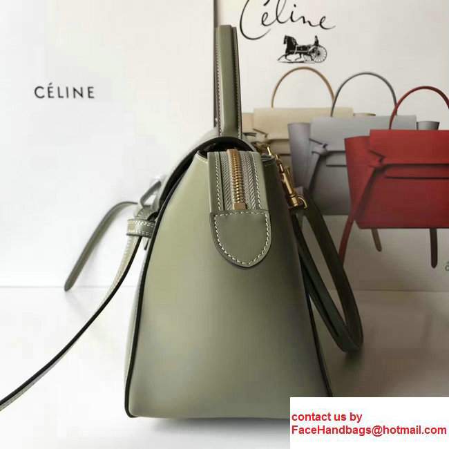 Celine Belt Tote Small Bag in Original Smooth Leather Olive - Click Image to Close
