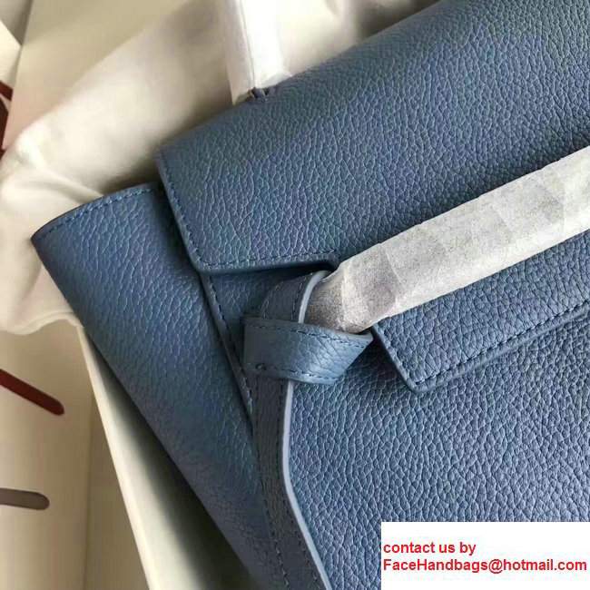 Celine Belt Tote Small/Mini Bag in Clemence Leather Dark Blue