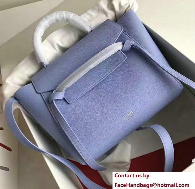 Celine Belt Tote Small/Mini Bag in Clemence Leather Light Purple - Click Image to Close