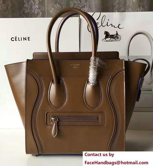 Celine Luggage Micro Tote Bag In Original Calfskin Smooth Leather Caramel Celine Luggage Micro Tote Bag In Original Calfskin Smooth Leather Caramel