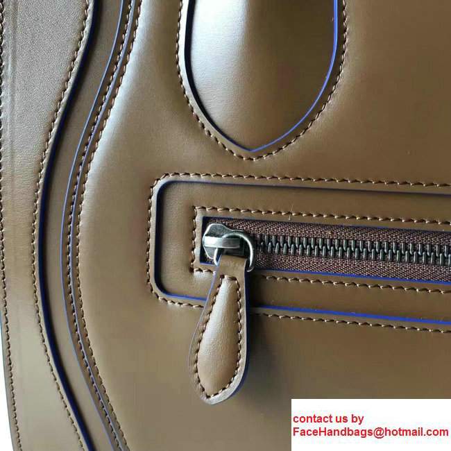 Celine Luggage Micro Tote Bag In Original Calfskin Smooth Leather Caramel
