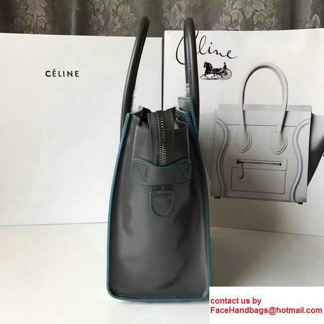 Celine Luggage Micro Tote Bag in Original Smooth Leather Etoupe 2017