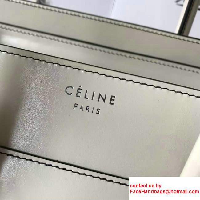 Celine Luggage Micro Tote Bag in Original Smooth Leather White 2017 - Click Image to Close