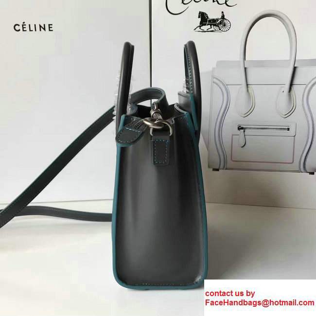 Celine Luggage Nano Tote Bag In Original Calfskin Leather Etoupe 2017