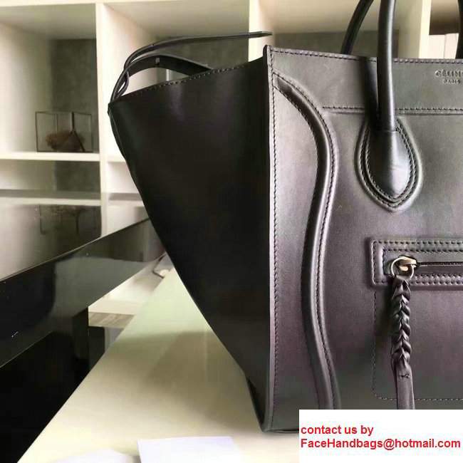 Celine Luggage Phantom Bag in Original Smooth Leather Black 2017