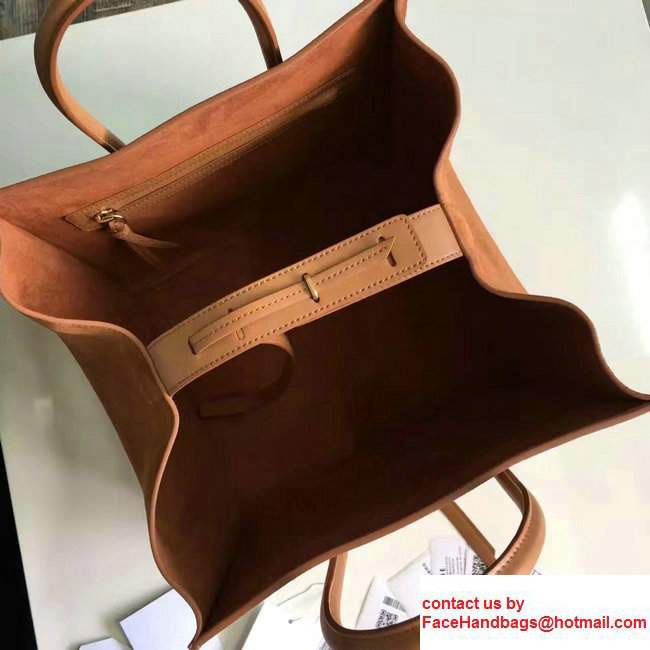 Celine Luggage Phantom Bag in Original Suede Leather Orange 2017 - Click Image to Close
