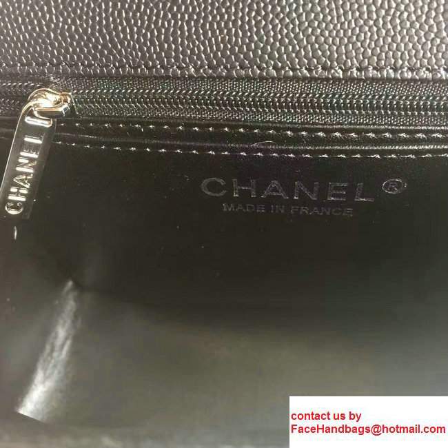 Chanel Chevron Lambskin Clemence Classic Flap Bag A1115 Black With Sliver Hardware