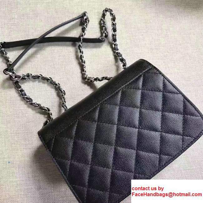 Chanel Clemence CalfskinFlap Bag A98646 Black 2017