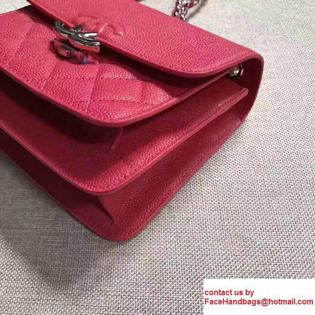 Chanel Clemence CalfskinFlap Bag A98646 Red 2017