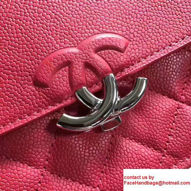 Chanel Clemence CalfskinFlap Bag A98646 Red 2017